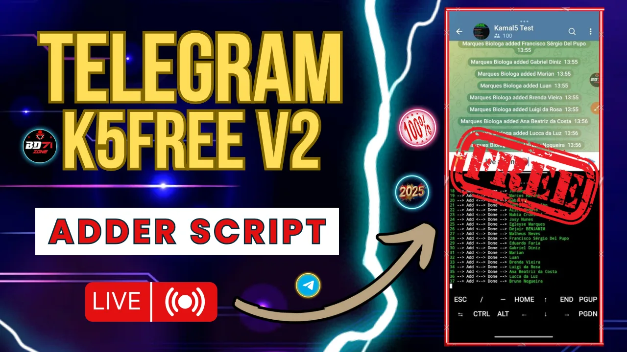 K5FREE V2: Free Telegram Automation Tool for Explosive Growth
